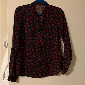 The Limited Black and Red Blouse